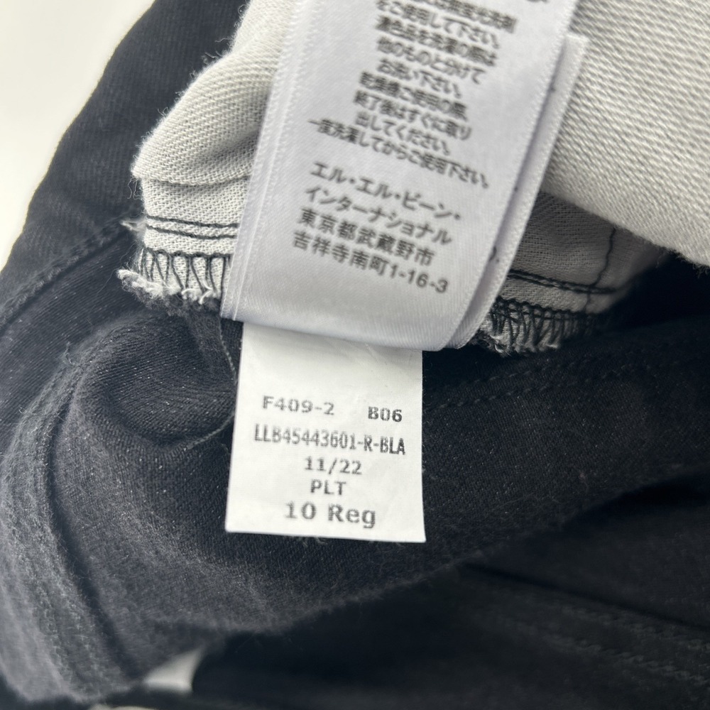 L.L.Bean Jeans Women's 10 Black Straight High Rise Classic Fit Denim Casual Mom - Picture 7 of 13